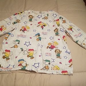 Peanuts Scrub Jacket